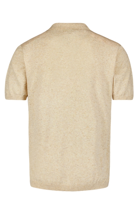 NO-EXCESS pullover short sleeve polo v melang